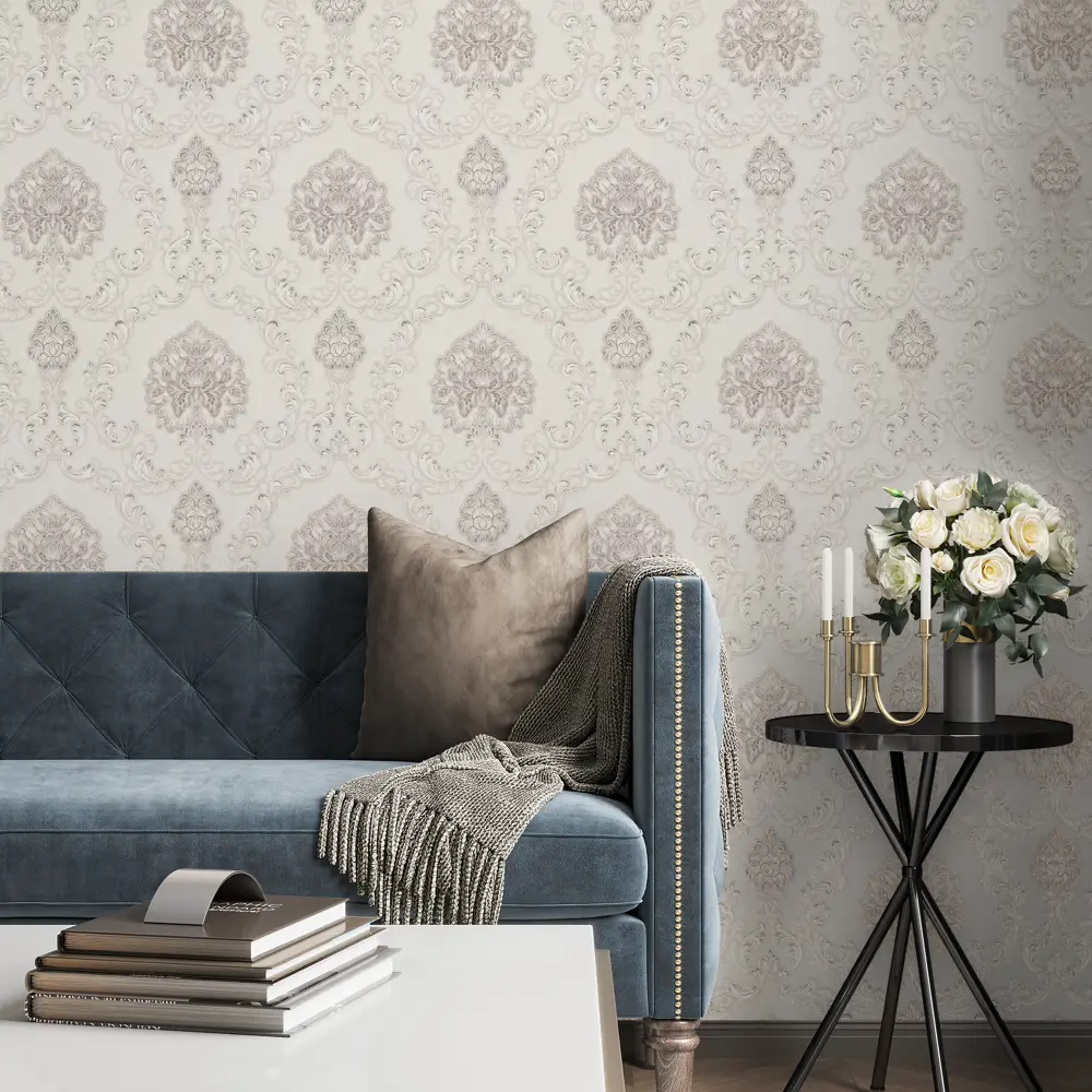 Обои Palitra Planet Marsella - бежевые с растительным орнаментом 89363097 STLM-1534268 - Вид №2