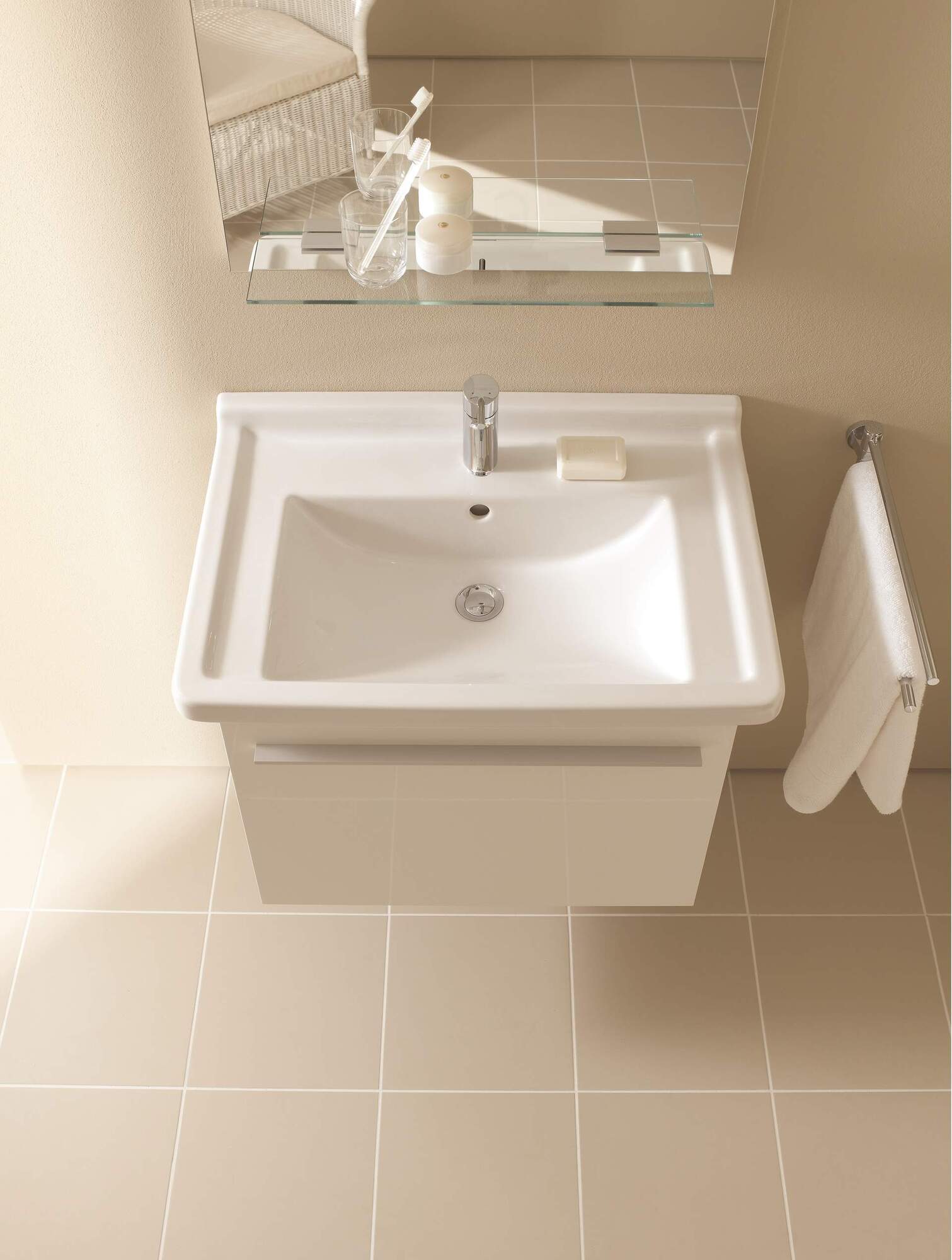 XL605604949 Тумбочка подвесная X-Large #XL6056 600 x 468 мм Графит матовый, декор Duravit - Вид №3
