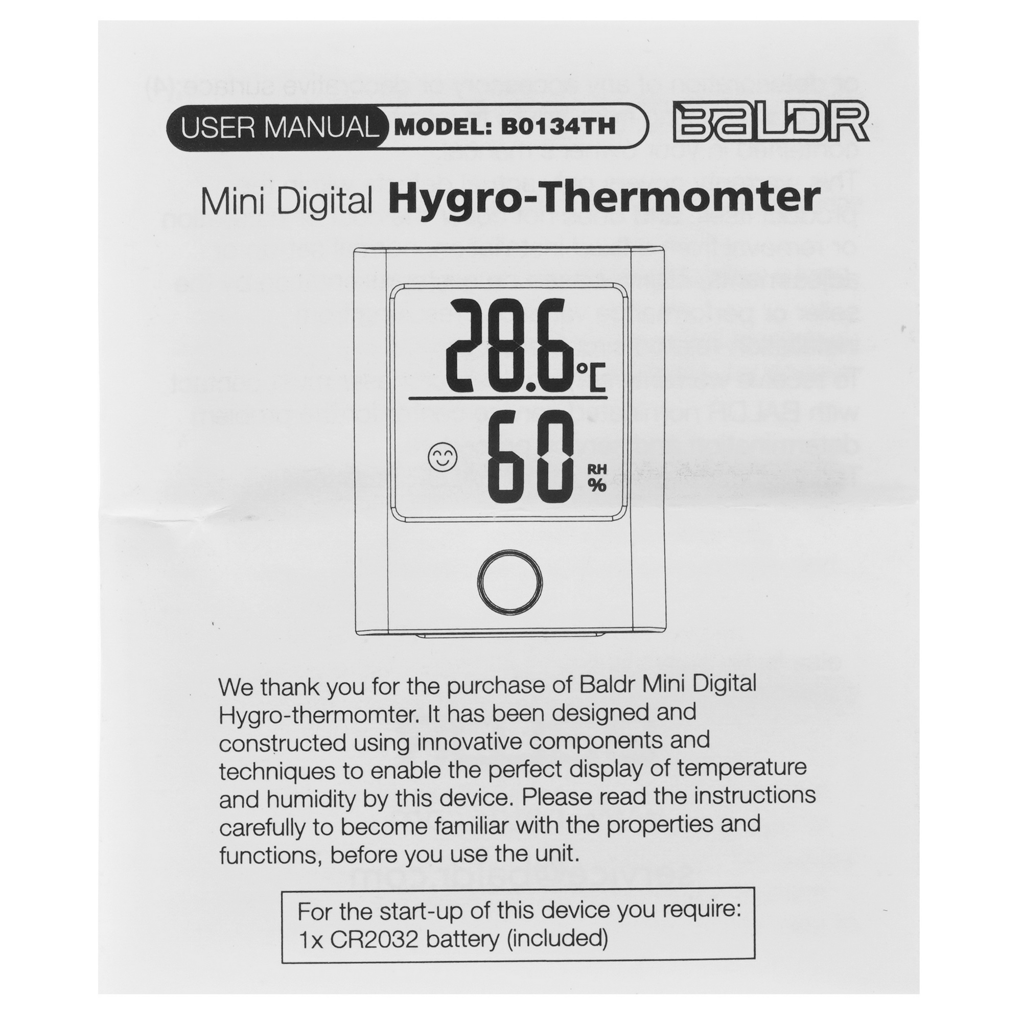 5080208 Термогигрометр BALDR B0134TH STDN-0073211 - Вид №5