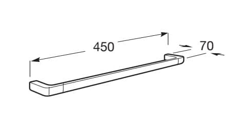 Металлический держатель для полотенец Roca TEMPO 8170 ARCH-00038401 - Вид №11