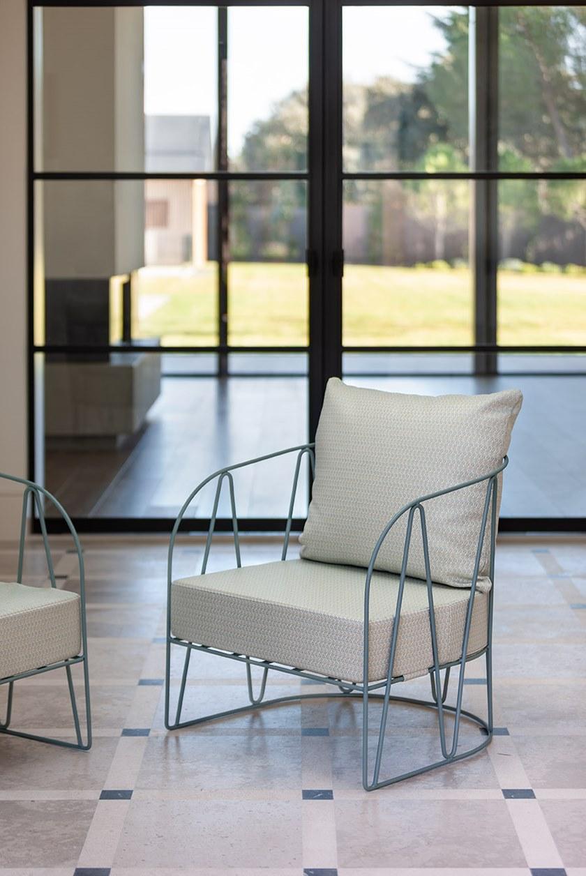 iSimar Садовое кресло из оцинкованной стали с подлокотниками Lagarto 9159 - Вид №9