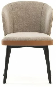 Laskasas Мягкое кресло из ткани и кожи Nelly Lk2424