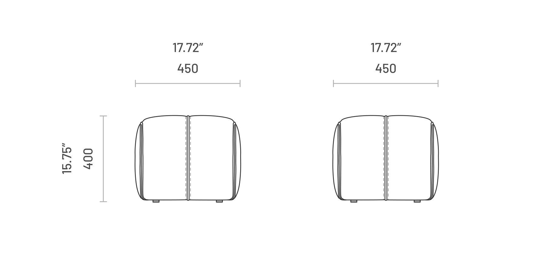 Квадратный пуф из искусственной кожи Domkapa GRANT S ARCH-00092541 - Вид №6
