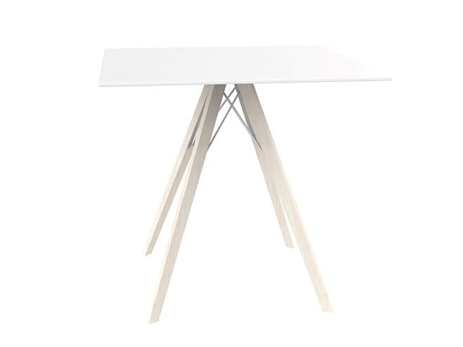 Квадратный обеденный стол в HPL Vondom Faz Wood ARCH-00000568 - Вид №1