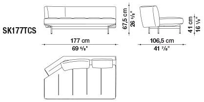 B&B Italia Модульный тканевый диван Saké sun-id-1382720 - Вид №10