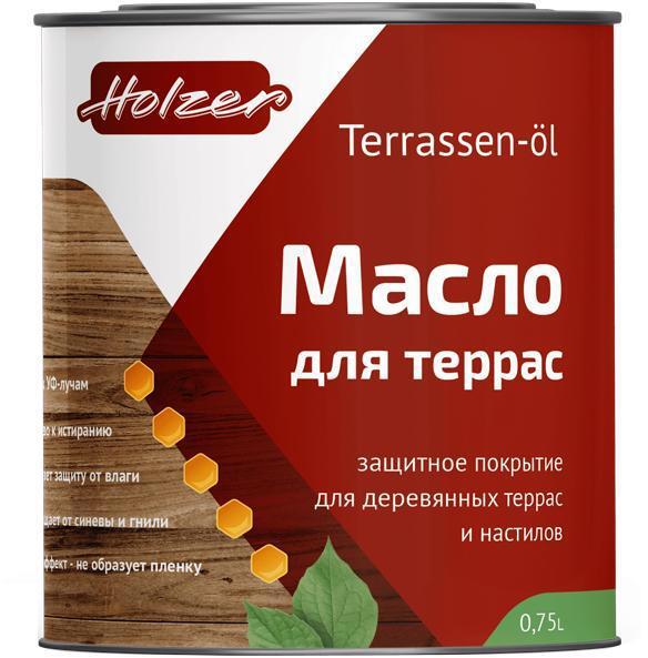 90407805 Масло для террас Mterras075 цвет прозрачный 0.75 л STLM-0218205 HOLZER