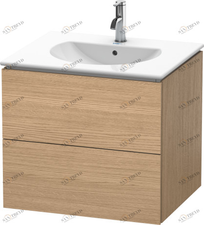 LC626105252 L-Cube Тумбочка подвесная Европейский дуб, декор Duravit