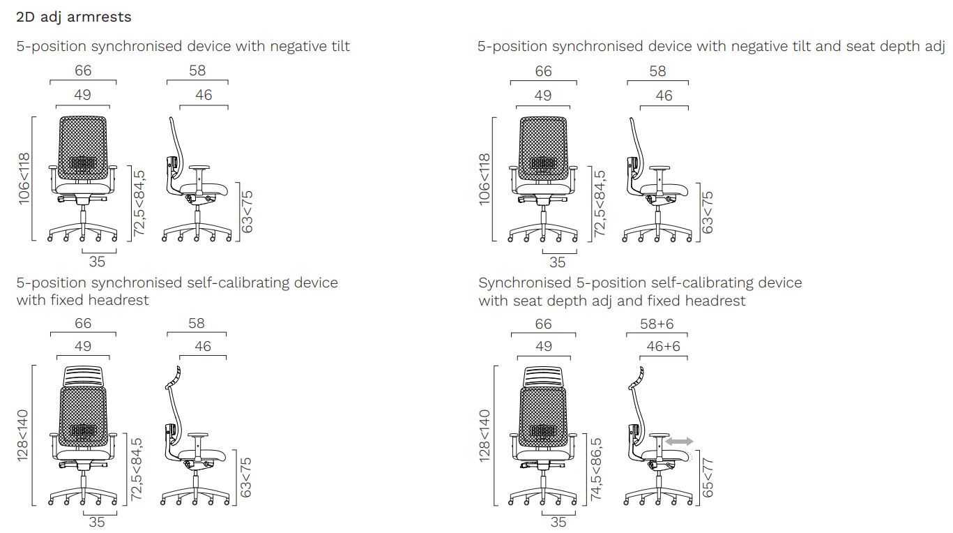 Тканевый поворотный офисный стул с подголовником FREZZA Дензел ARCH-00071306 - Вид №5