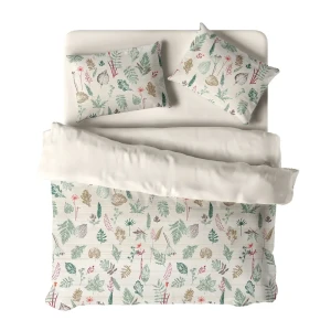 Комплект постельного белья Волшебная ночь Эко Herbarium 2-спальный бежевый 89438378