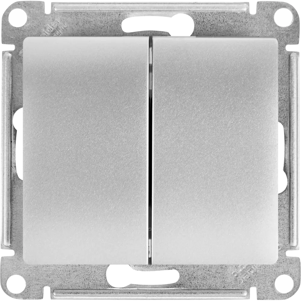Schneider Electric Glossa — выключатель трёхламповый в алюминиевом исполнении 87677579 STLM-0074814 - Вид №1