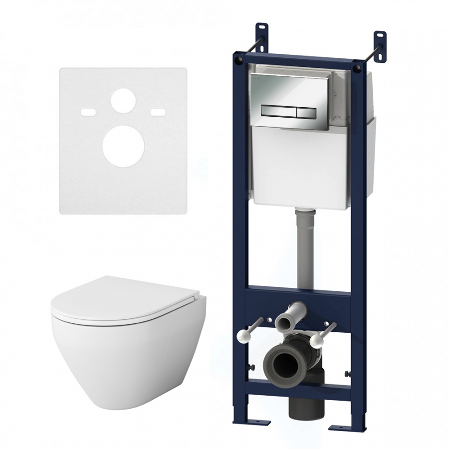 IS30251.701700 Инсталл с клав Start S хром глянц с подв унит FlashClean с сид м/лифт AM.PM Spirit - Вид №5