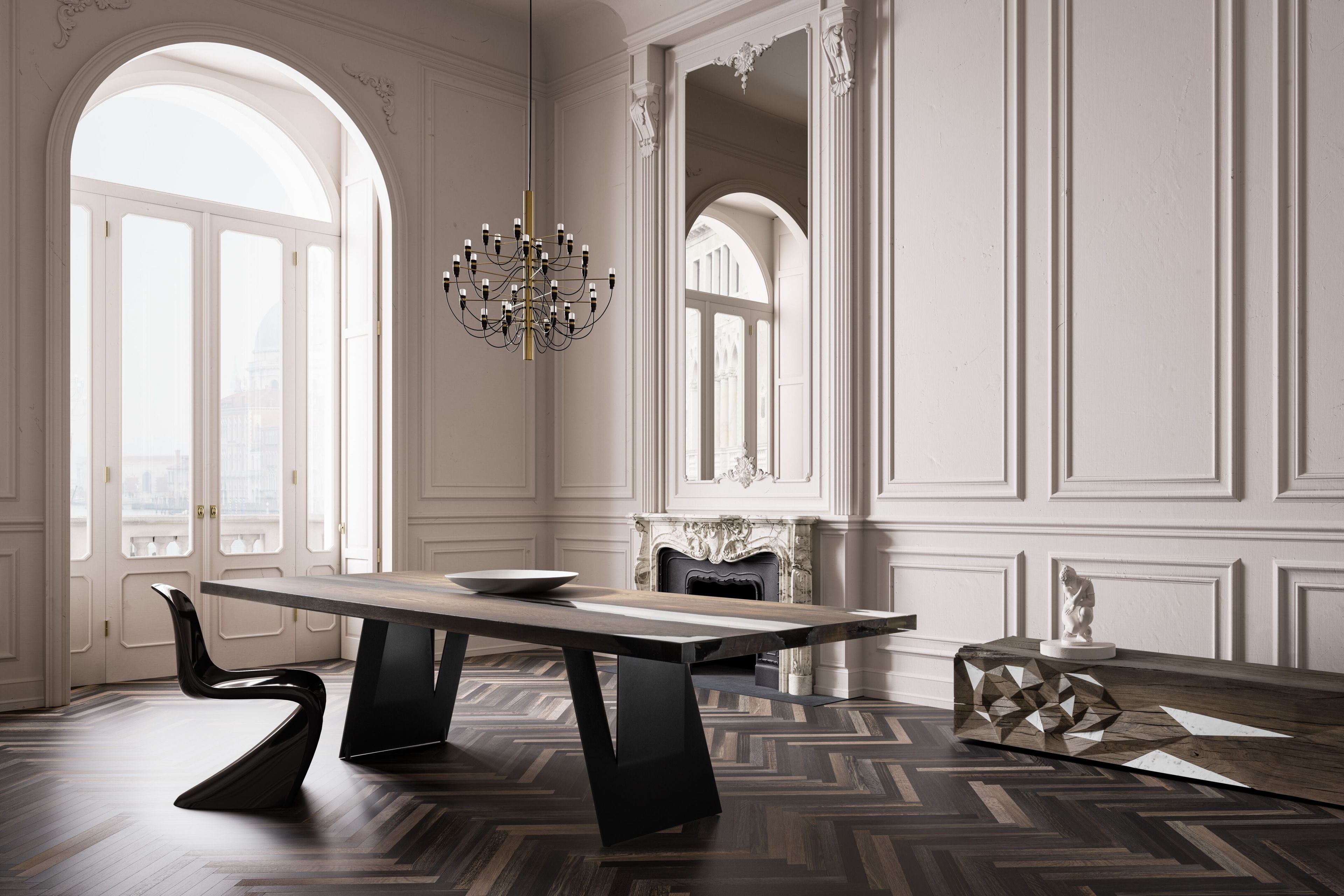 Прямоугольный стол из ископаемого дуба Teúkhō VELA ARCH-00139199 - Вид №4