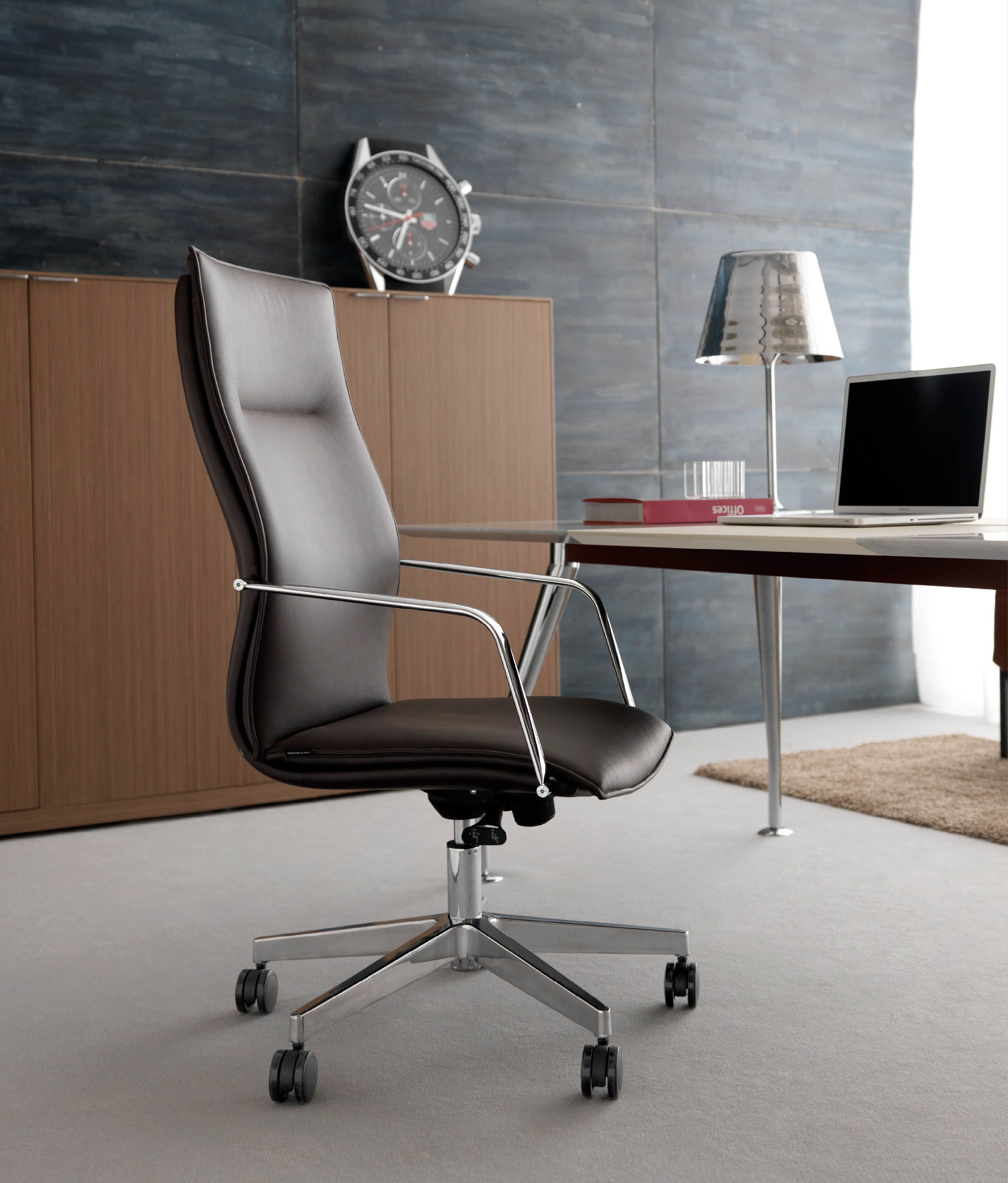 Офисное кресло с подлокотниками с высокой спинкой 5 спиц Quinti Sedute Maybe ARCH-00022901 - Вид №1