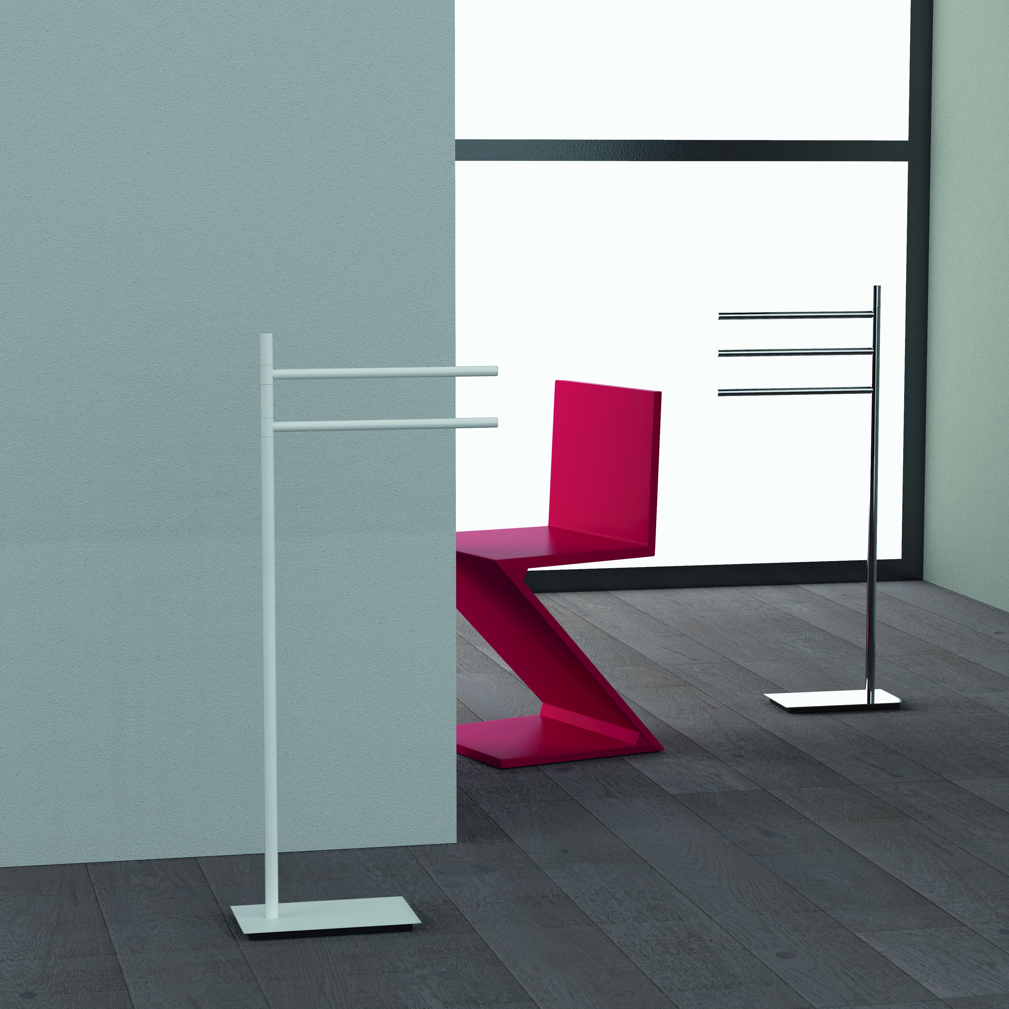 Держатель для полотенец из хромированной латуни Colombo Design SQUARE ARCH-00005127