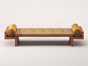 Dormeuse capitonné кожа с деревянной рамой