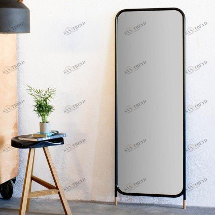 Напольное зеркало прямоугольное со скругленными углами черное Vertical от Omelette OMELETTE ДИЗАЙНЕРСКИЕ 321564 Черный 