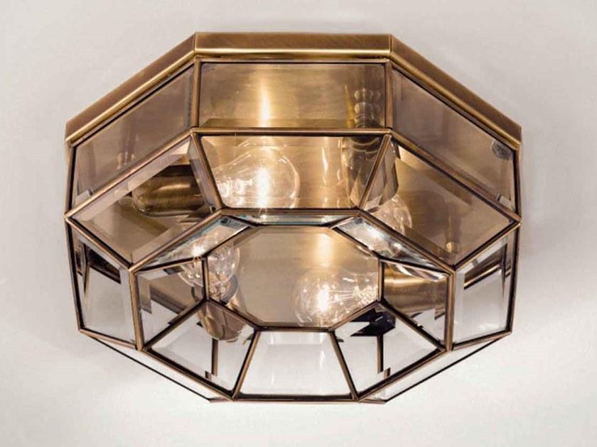 Il Fanale Потолочный светильник из латуни и стекла Rilegato 379.00.80/380.00.80 - Вид №1