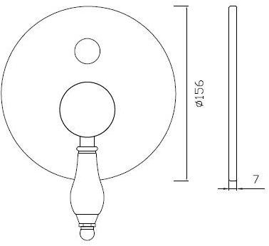 BLEU PROVENCE Смеситель для душа из латуни с переключателем Rubinetti per doccia sun-id-1357358 - Вид №2
