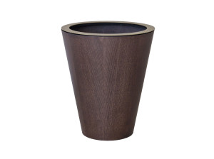 Деревянная круглая ваза