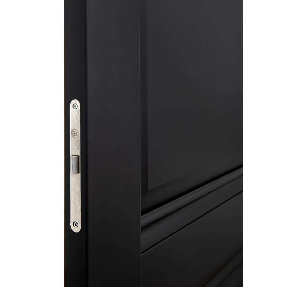 Дверь межкомнатная глухая Классико-42 80x200 см Hardflex черный с замком и петлями 85486308 STLM-2015863 PORTIKA  - Вид №4