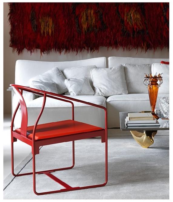 Driade Кресло из стали с порошковым покрытием с подлокотниками Mingx sun-id-1464959 - Вид №6