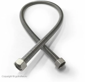 Гибкая подводка из нержавеющей стали 3/4 дюйма, GF20/1500ПР Flexible hose Россия