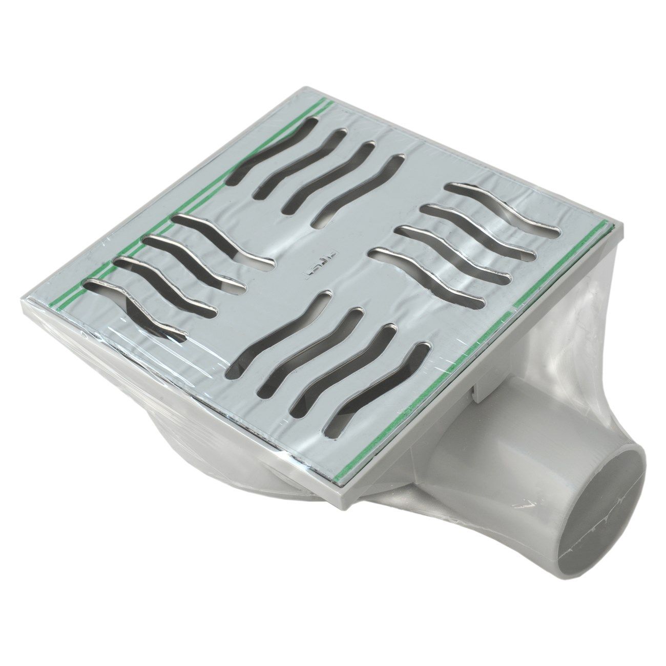 Крышка люка из АБС-пластика с решеткой из нержавеющей стали и поворотным горизонтальным выхлопом First Corporation First Plast ARCH-00081258 - Вид №2