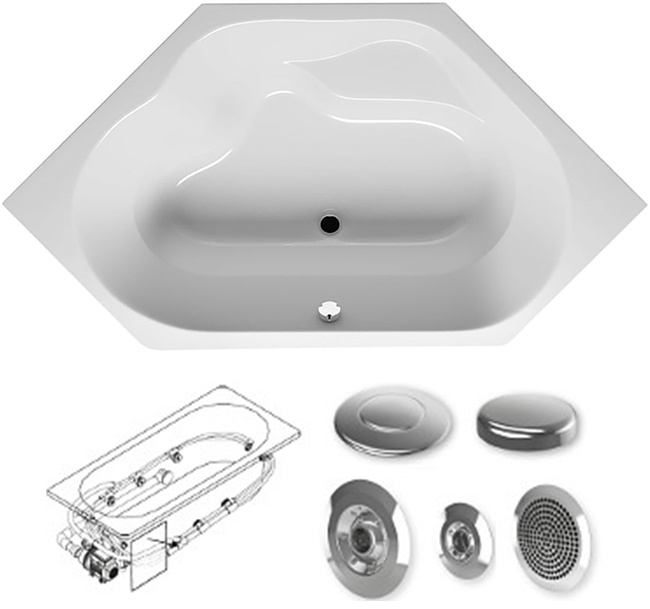 BA4800500000000_hit1 Ванна Riho Winnipeg Santreyd - Вид №2