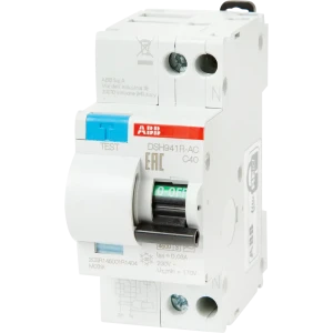 Дифференциальный автомат ABB DSH941R 1P N C40 А 30 мА 4.5 кА АС 2CSR145001R1404 10065932 STLM-2166240
