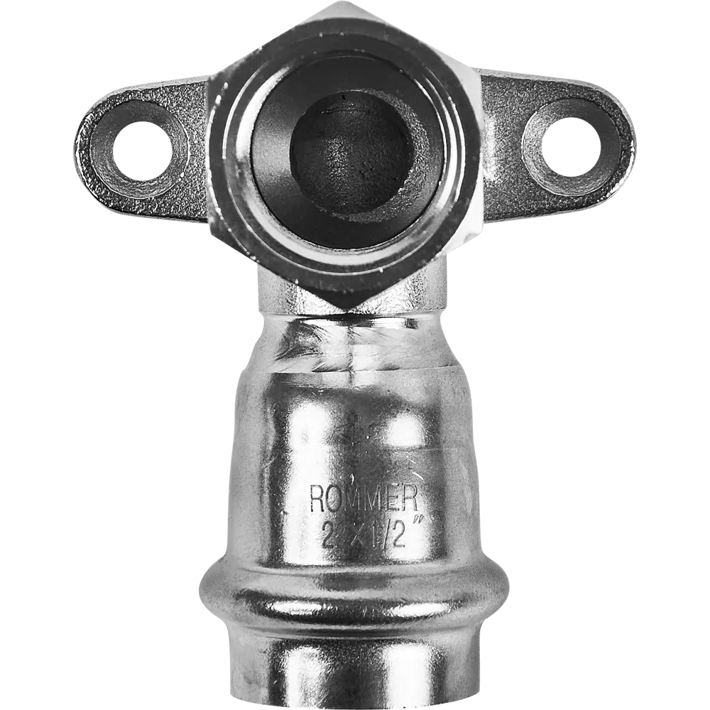 Водорозетка Rommer 1/2"x22 мм ВПр-ВР нержавеющая сталь 88011371 STLM-2090689  - Вид №1