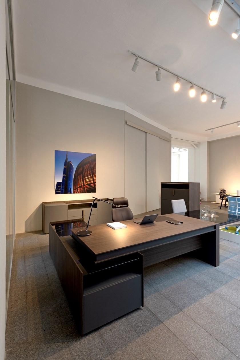 CUF Milano Рабочий стол из ламината со стеклянным столом Vittoria Vi 02 + vi ta 60 - Вид №4