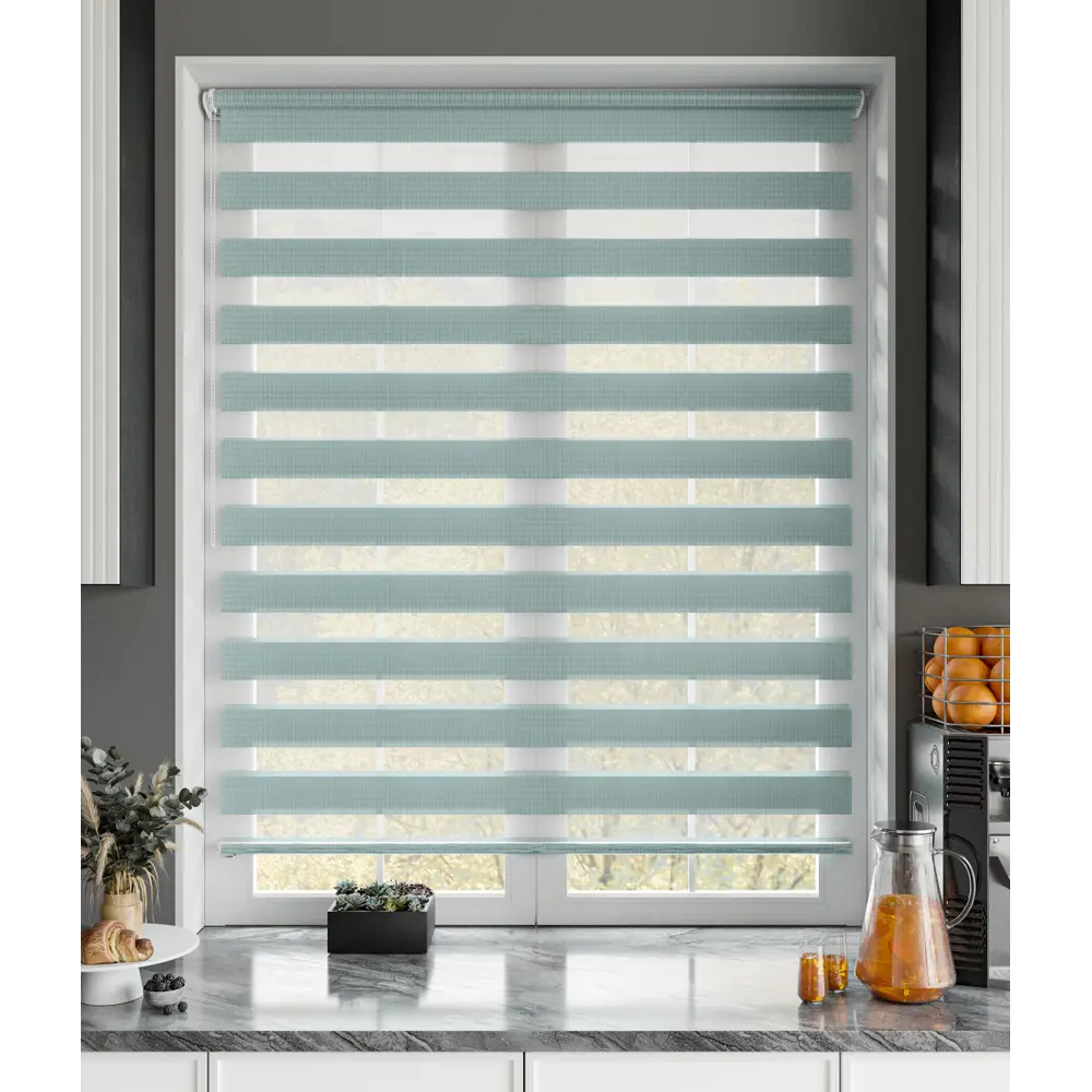 Рулонная штора день-ночь MIAMOZA Петер 180×175 см бирюзовая 89411404 STLM-1577982 - Вид №7