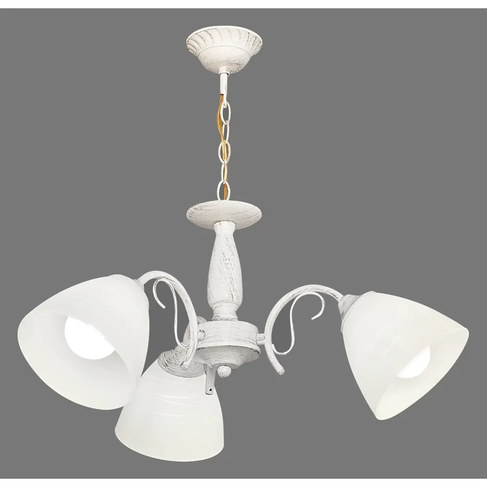 Люстра подвесная «Амфора» КС30067/3P, 3 лампы, 9 м², цвет белый КЛЮЧНИК STLM-2001509 - Вид №3