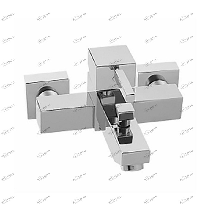 Смеситель для ванны с душем Kaja Aquadrat 58410-С A-Quadrat 58410С