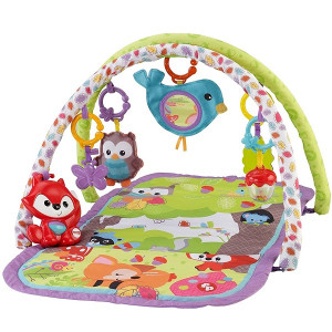 CDN47 Mattel Fisher-Price Фишер-Прайс Развивающий коврик 3-в-1 "Друзья тропического леса" FISHER-PRICE (Mattel)