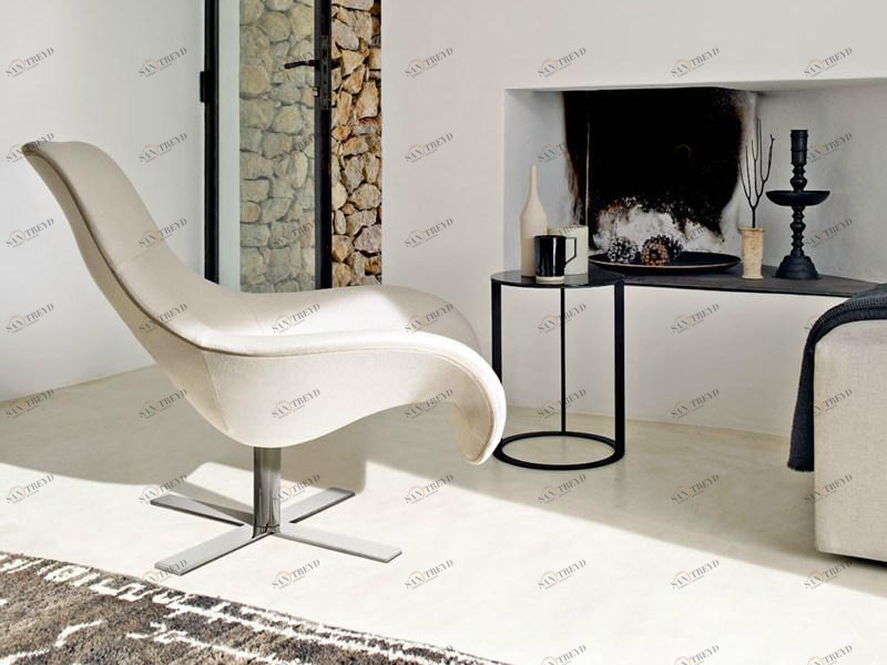 B&B Italia Кресло с обивкой из ткани с 4 спицами Mart sun-id-1380370