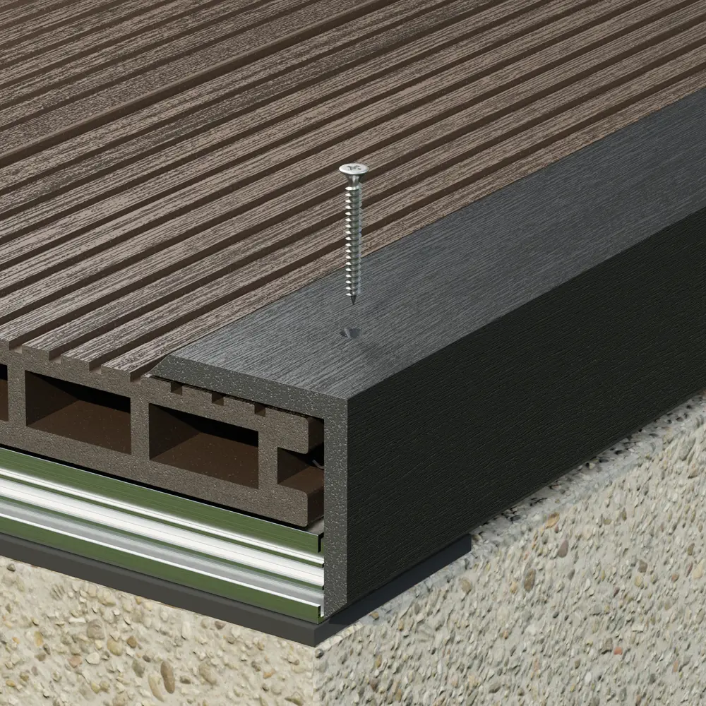 89361200 Уголок ДПК Unodeck 50x50x3000 мм венге STLM-1014494 Santreyd  - Вид №2