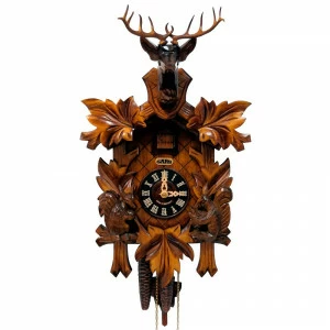 Часы настенные с кукушкой коричневые 0533 Sars SARS ДИЗАЙНЕРСКИЕ 00-3967485 Коричневый