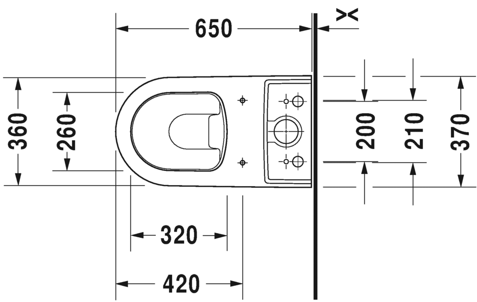 2172092000 Компакт унитаз с бачком Белый Duravit ME BY STARCK Германия - Вид №1