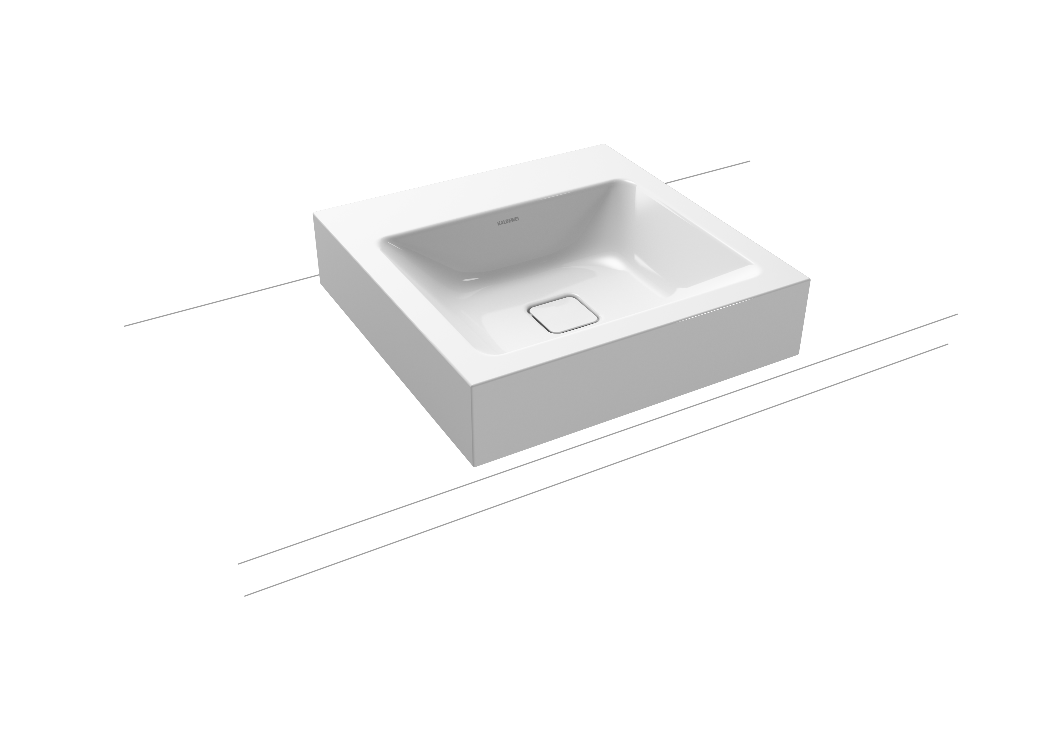 Умывальник KALDEWEI Сталь эмалированная 3077 448 теплый серый 60 30773319448 - Вид №1