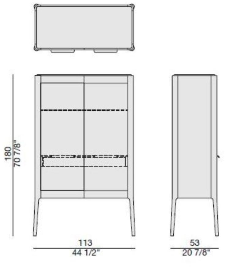 Porada Барный шкаф из орехового дерева со встроенной подсветкой Nineteen sun-id-1396273 - Вид №3