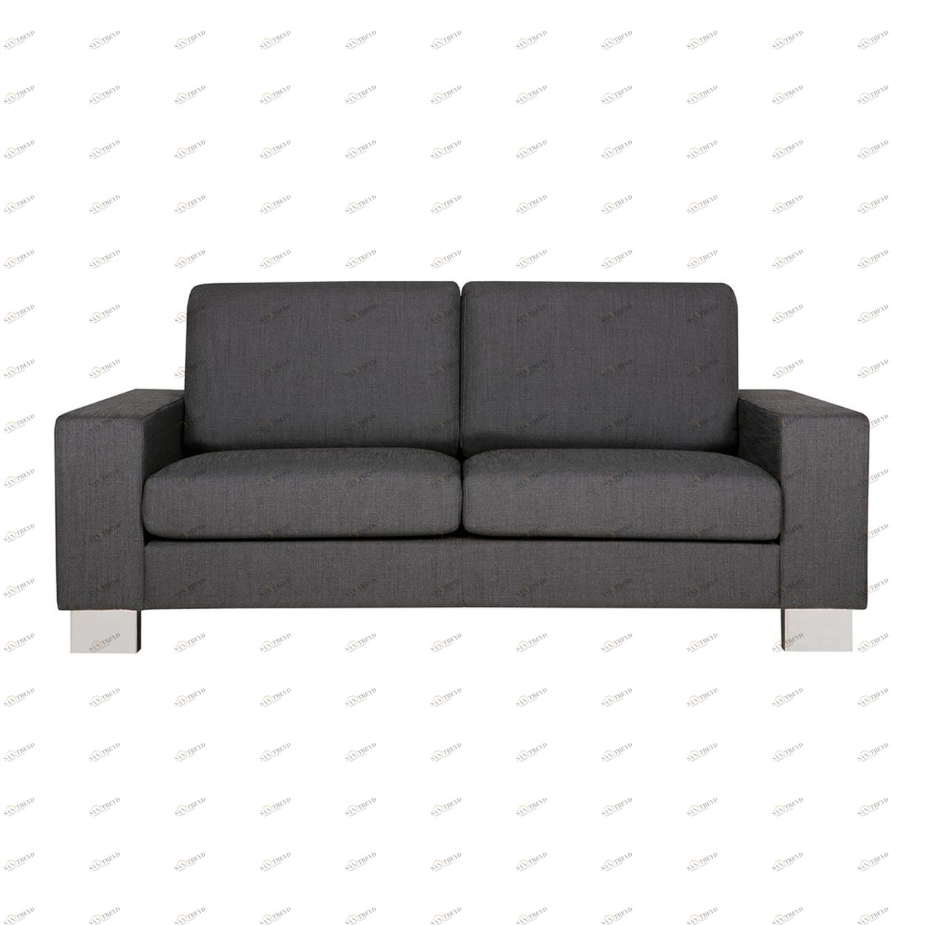 Диван Quattro двухместный прямой серо-синий SITS QUATTRO 192290 Серый