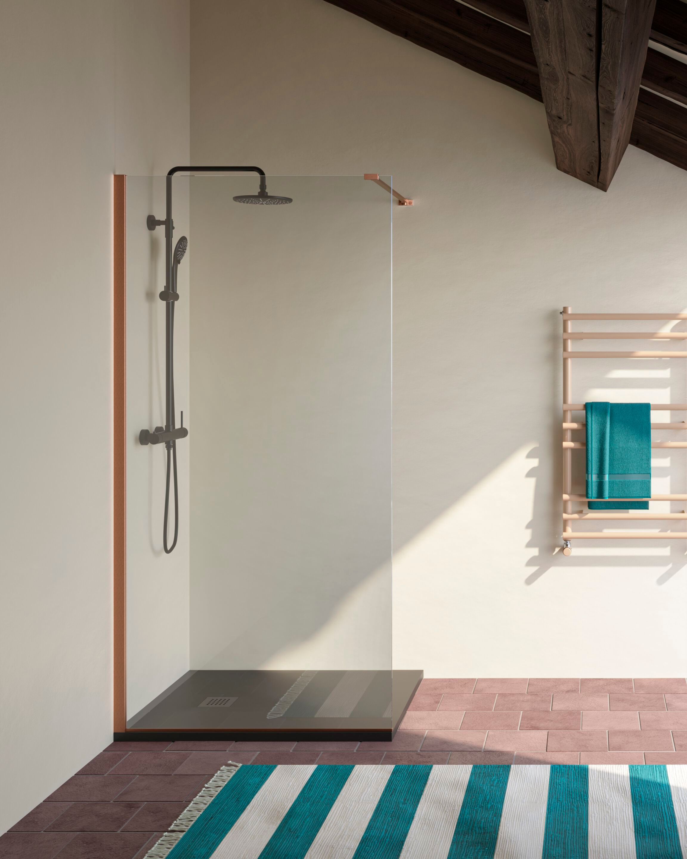 Алюминиевый и стеклянный душ TAMANACO N8PAR53 ARCH-00074280 - Вид №3