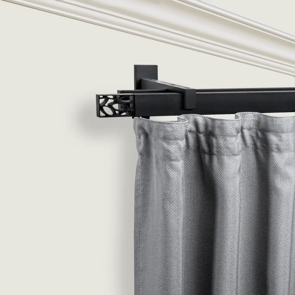 Профиль для карниза Хайтек 200 см алюминий цвет черный ARTTEX STLM-2095823 - Вид №4