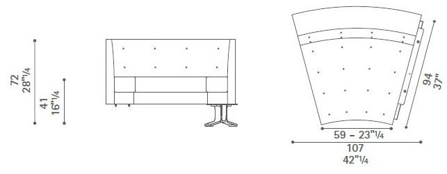 Poltrona Frau Модульный кожаный диван La collezione - divani e poltrone sun-id-1379532 - Вид №5