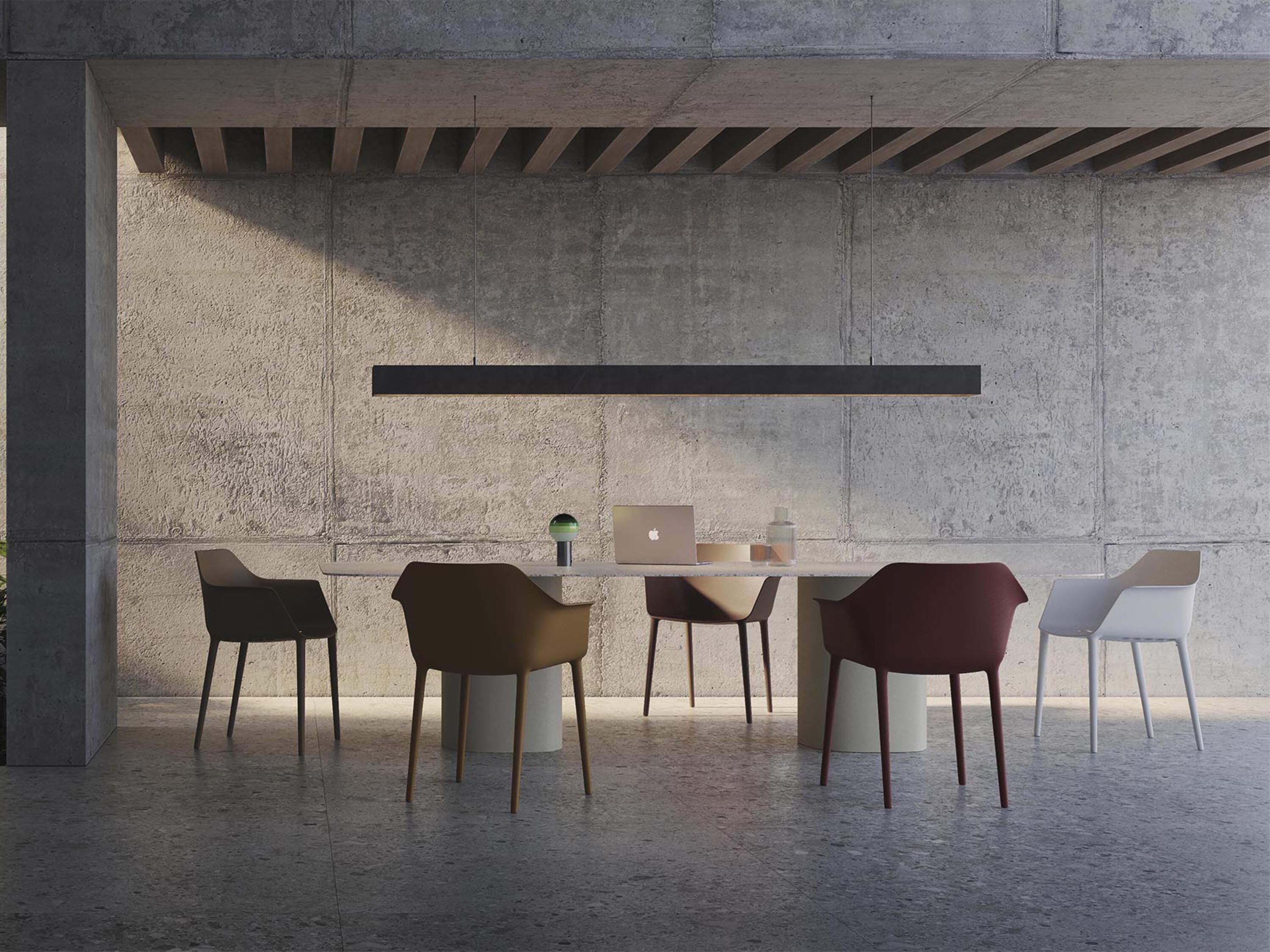 Прямоугольный стол с термополимерным основанием Andreu World Solid Outdoor ARCH-00037833 - Вид №2