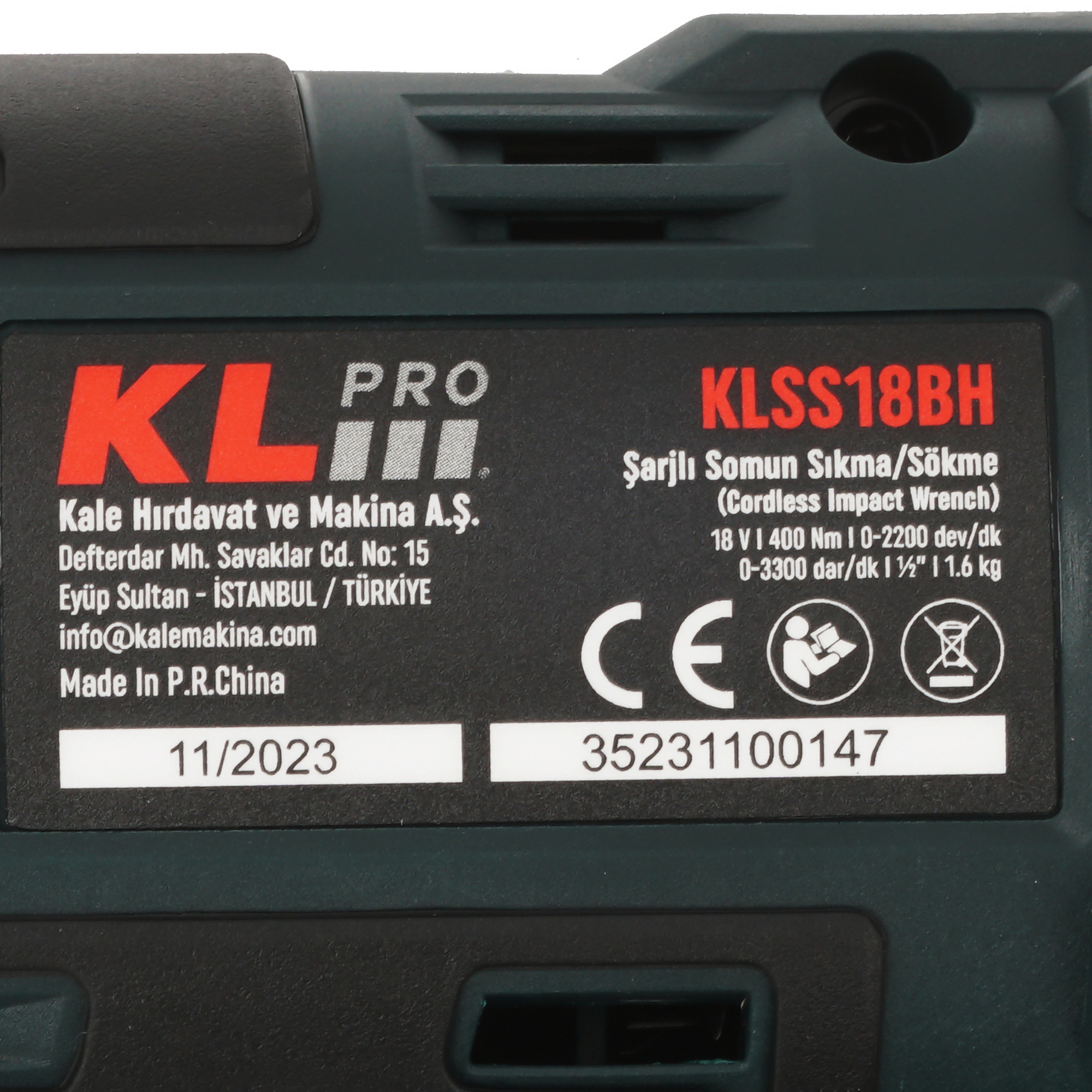 Гайковерт KLPRO KLSS18BH-20 9154027 STDN-0009786 - Вид №3