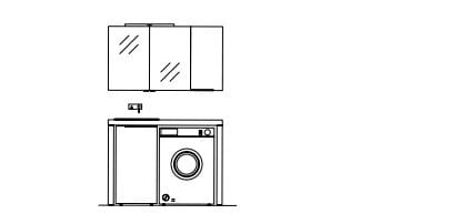 Модульный шкаф для белья Ideagroup пространство-время ARCH-00062816 - Вид №3