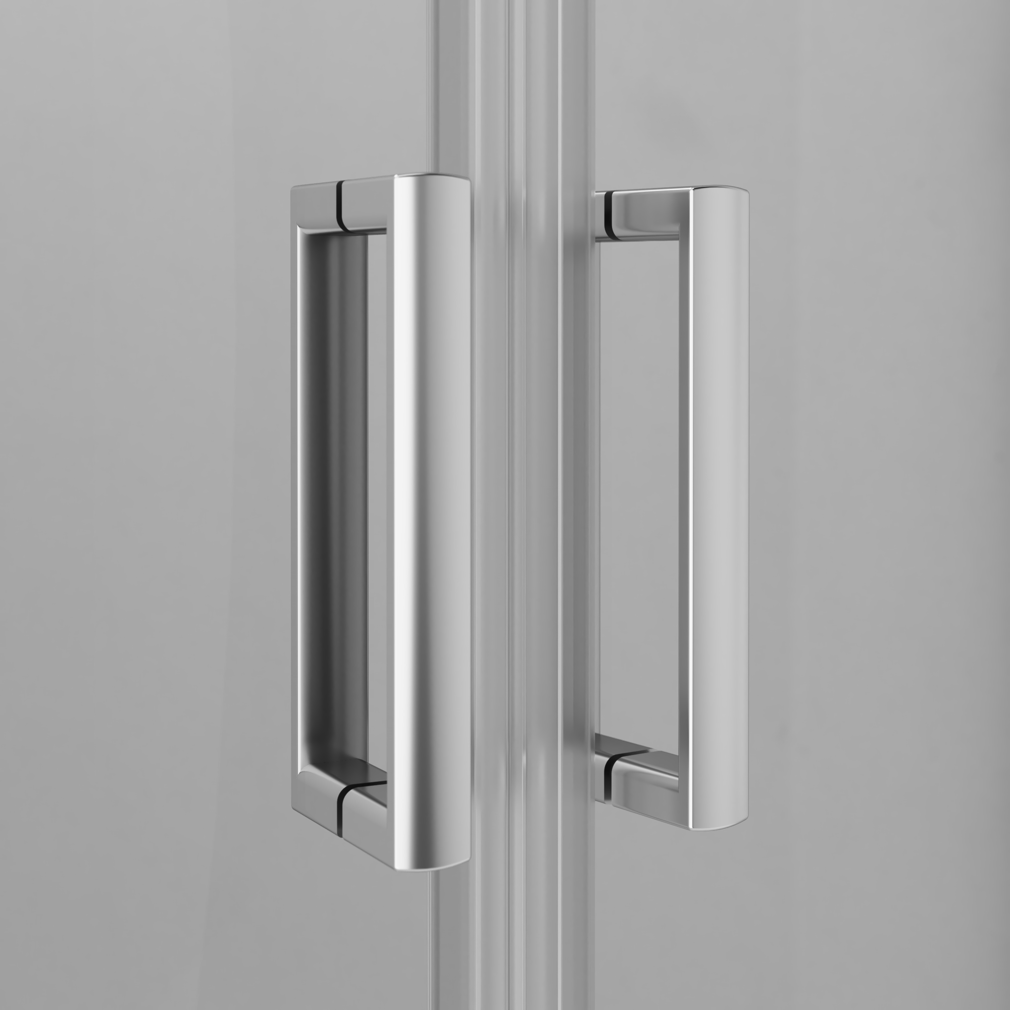 W90G-401-090WT душевое ограждение 90х90 стекло прозрачное профиль матовое серебро без поддона AM.PM Gem - Вид №3