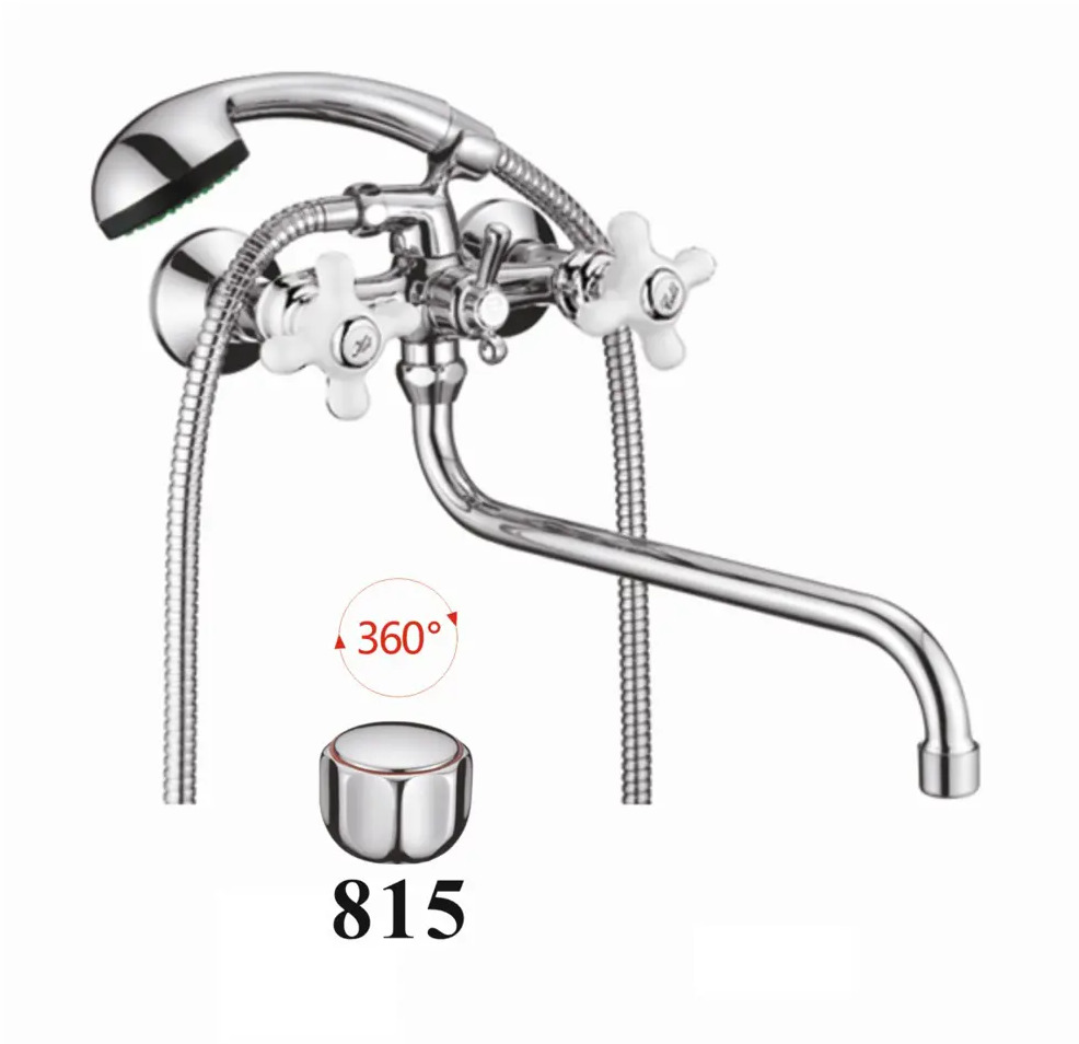 91508066 Смеситель для ванны D-lin D145815 двухвентильный цвет хром STLM-0988569